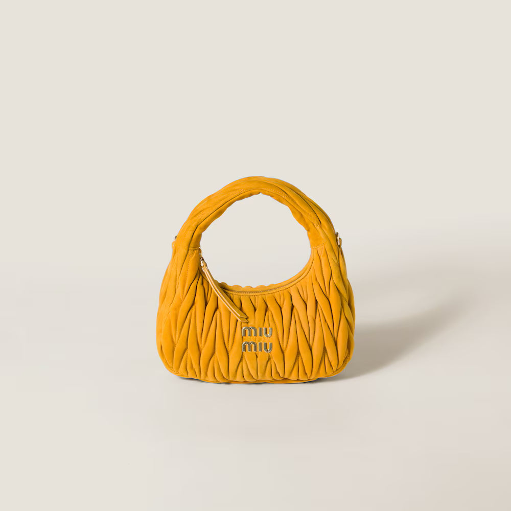 Wander Matelassé Suede Bag